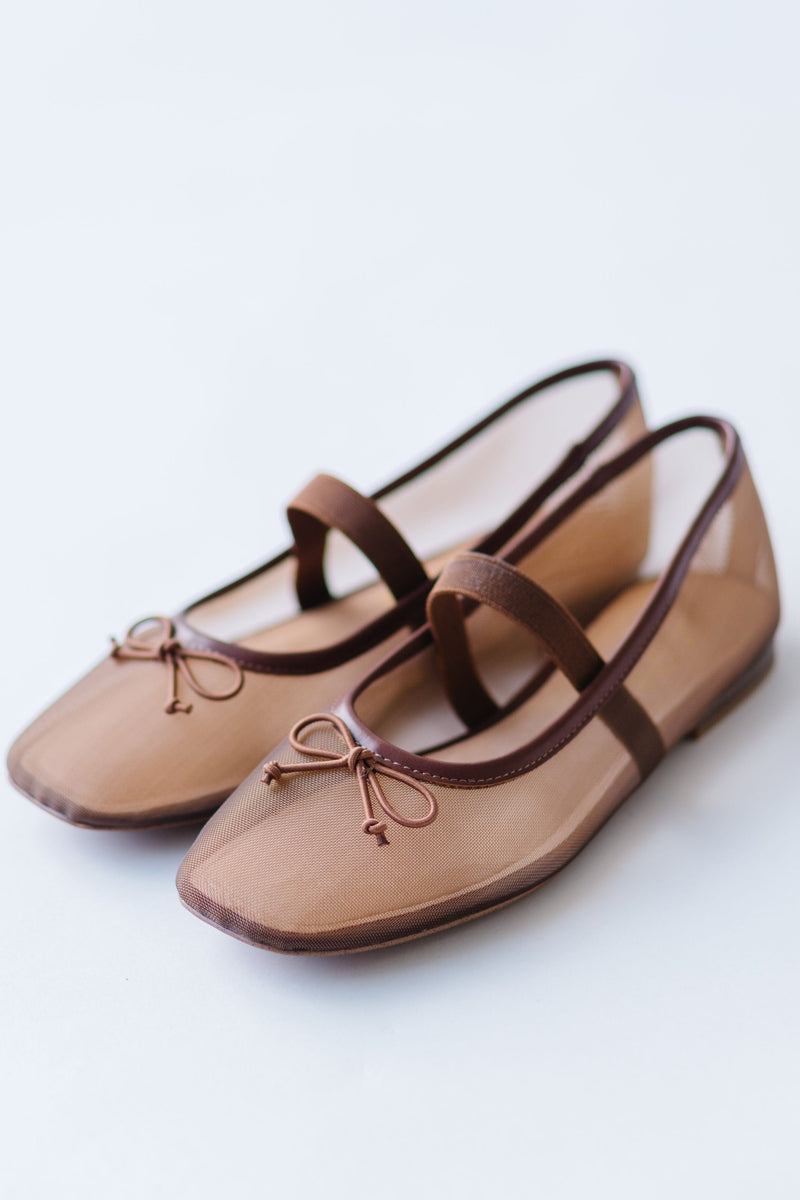 Coconuts by Matisse: Bronx Ballet Flat in Brown