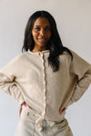 The Riggs Button-Down Sweater in Natural