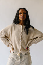 The Riggs Button-Down Sweater in Natural