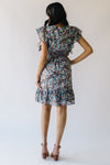 The Sorensen Floral Printed Dress in Navy