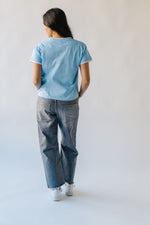 The Ellett High Rise Barrel Jean in Deep Grey