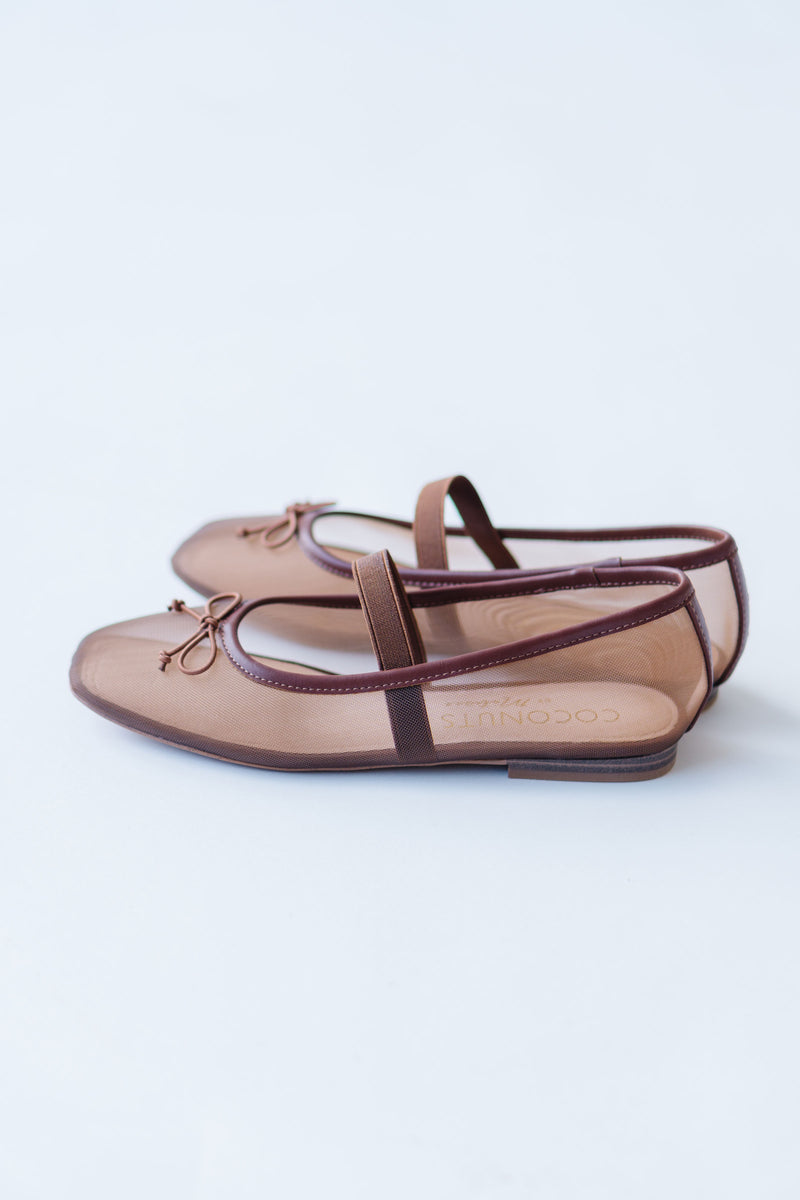 Coconuts by Matisse: Bronx Ballet Flat in Brown