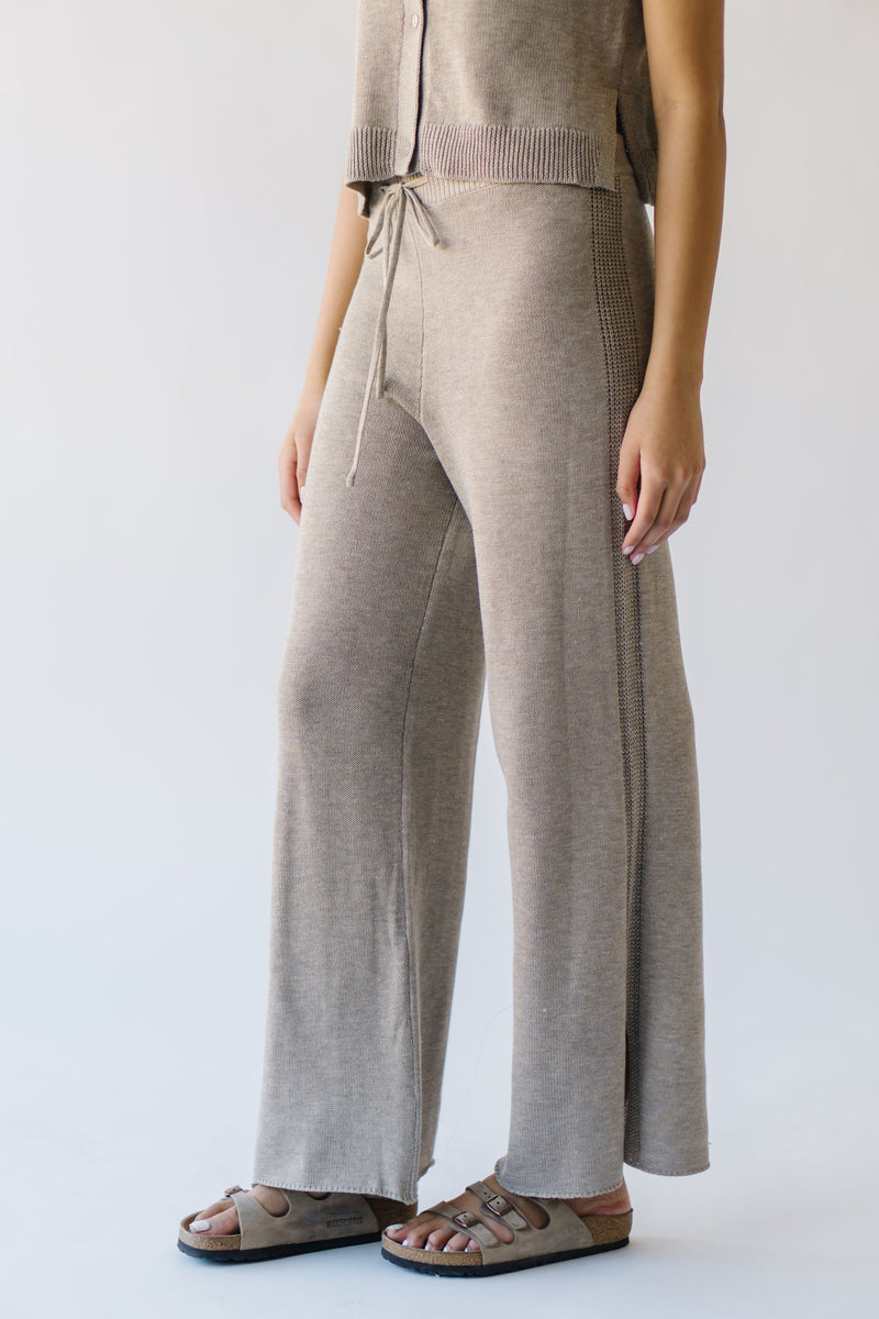 The Chamberlain Knit Pant in Taupe