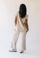 The Kadie Blouse + Pant Set in Champagne