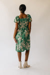 The Aldrich Patterned Dress in Green