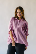 The Laila Dolman Sleeve Blouse in Lipstick Pink