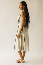 The Franken Linen Midi Dress in Natural