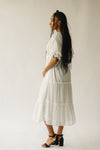 The Nadal Textured Maxi Dress in White