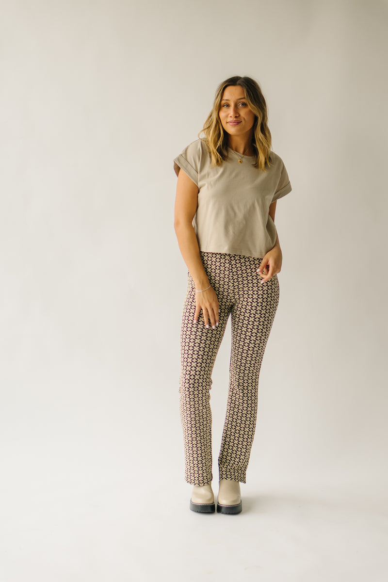 The Hatchell Patterned Pant in Black Multi