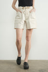 The Templin Barrel Denim Short in Cream (PRE-ORDER: SHIPS MID APRIL)