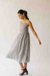The Townes Gingham Tank Dress in White + Black