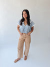 The Annie Slouchy Barrel Jean in Light Rust
