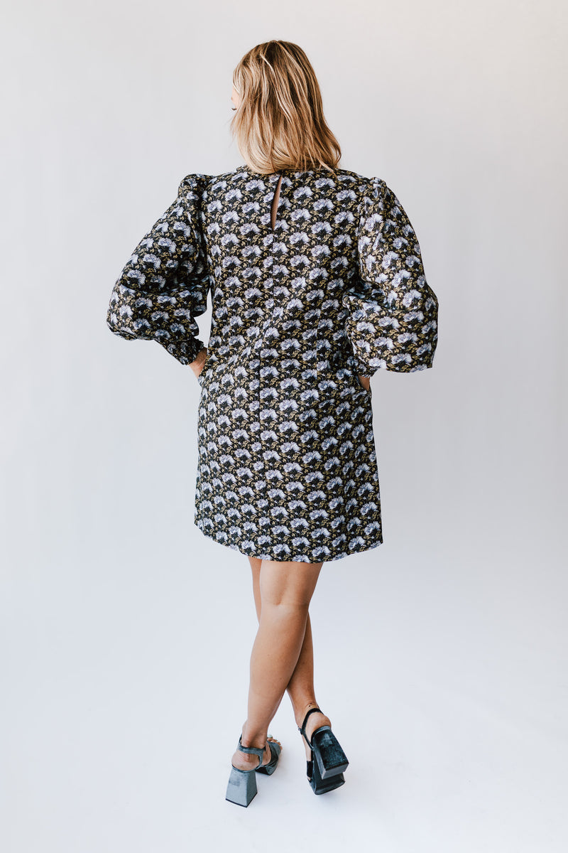 The Cobia Smocked Detail Dress in Black