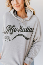 The Manhattan Hoodie in Heather Grey + Charcoal