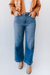 The Maywood High Rise Wide Leg Jean in Medium Blue