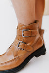 Free People: Isla Moto Boot in Caramel Cafe