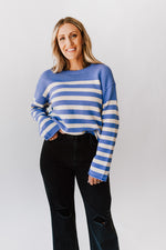 The Fairfield Striped Sweater in Irish Blue