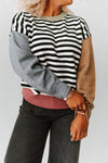 The Arco Striped Sweater in Sage