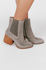 The Cantley Boot in Taupe Suede