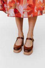 The Vanya Mary Jane Heel in Tan