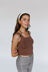 The Argos Cropped Tank in Mocha