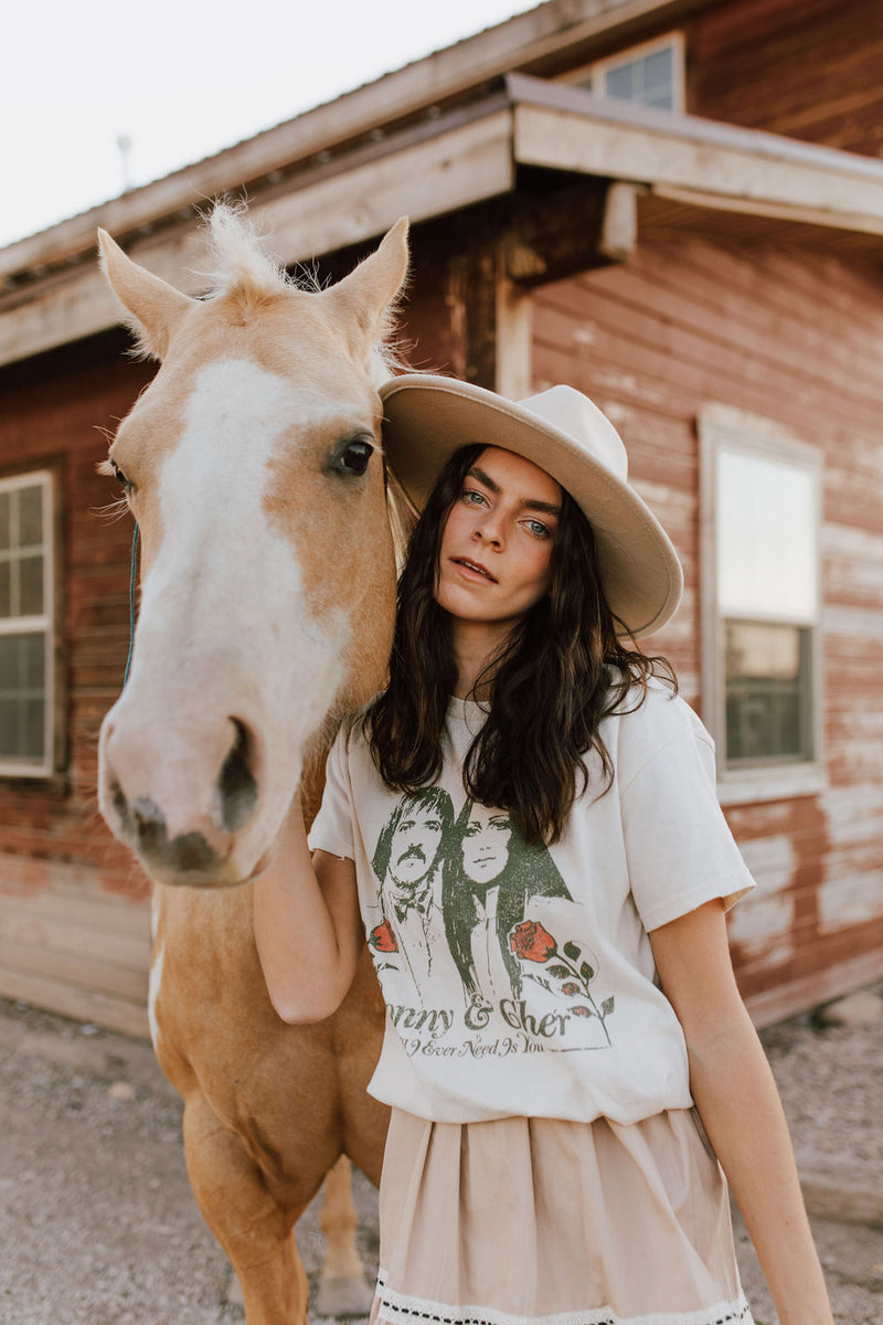 The Sonny & Cher Tee in Off White