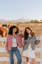 The Dowdy Checkered Jacket in Red