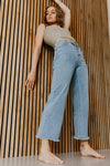 The Derek High Rise Wide Leg Jeans in Light Denim