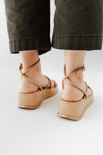Chinese Laundry: Clairo Smooth Platform Sandal in Sand
