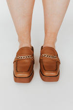 The Elect Platform Loafer in Brown Leather