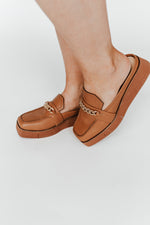 The Elect Platform Loafer in Brown Leather