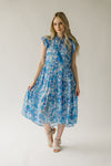 The McNeil Floral Tie Dress in Blue