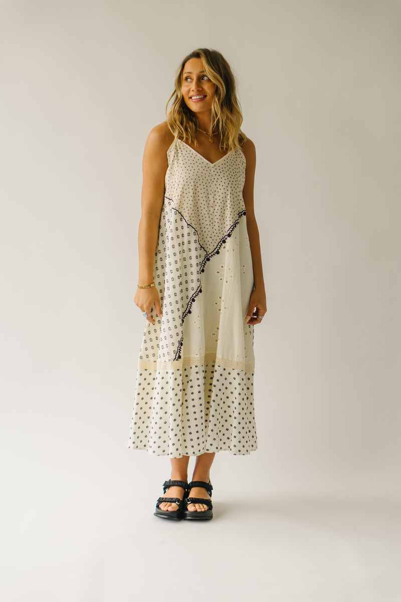 The Hurley Patterned Tank Dress in Cream