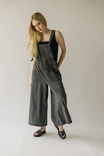 The Traskwood Stone Washed Jumpsuit in Black
