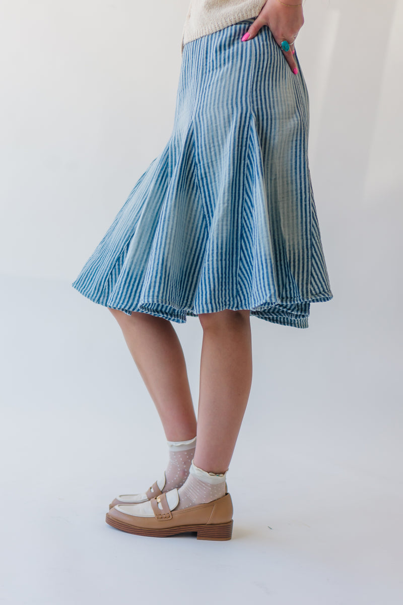 Free People: Candace Midi Skirt in Summer Stripe