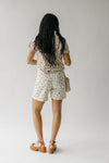 The Wagler Bermuda Mom Short in Ditsy Floral Denim (PRE-ORDER: SHIPS END OF APRIL)