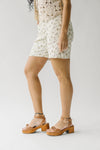 The Wagler Bermuda Mom Short in Ditsy Floral Denim (PRE-ORDER: SHIPS END OF APRIL)