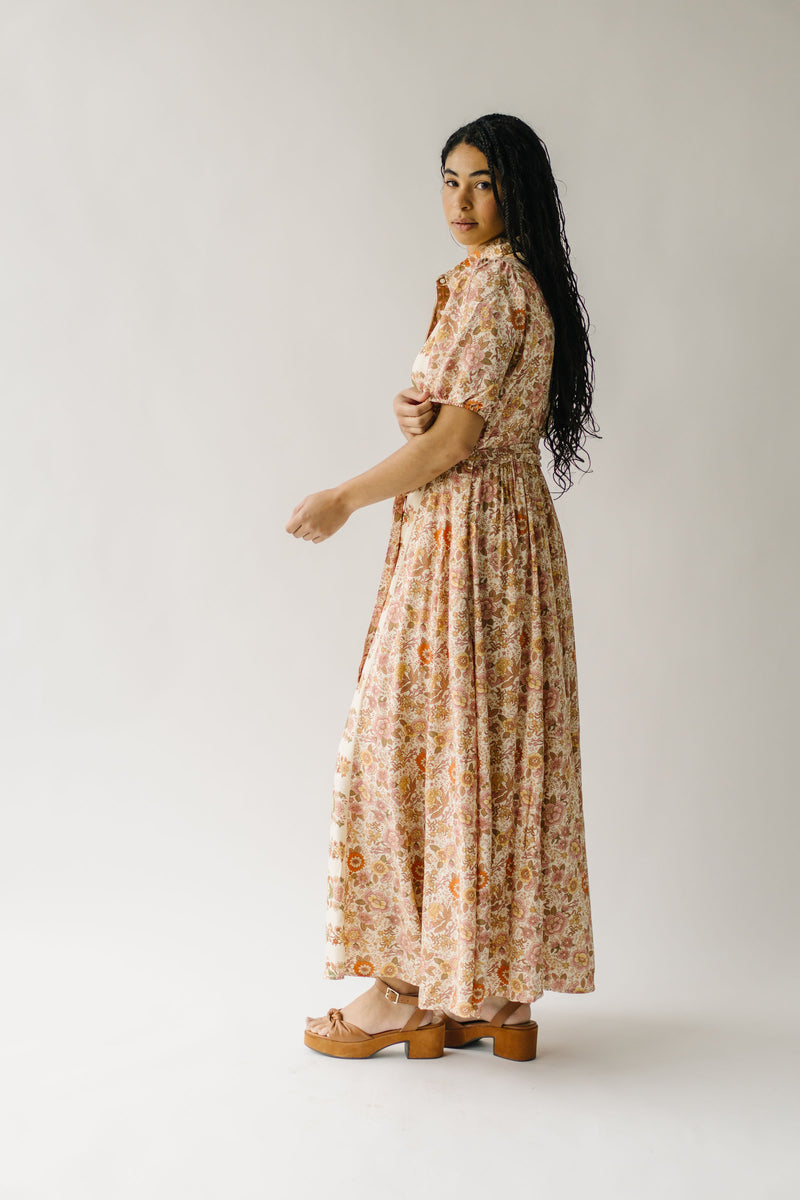 The Duxbury Floral Maxi Dress in Vintage Cream