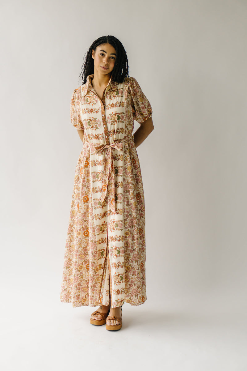 The Duxbury Floral Maxi Dress in Vintage Cream