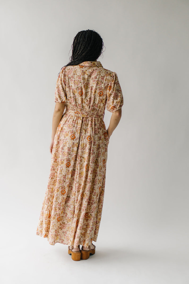 The Duxbury Floral Maxi Dress in Vintage Cream