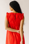 The Dutton Eyelet Maxi Dress in Red Hibiscus