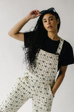 The Dreyling Floral Patterned Overall in Cream + Black