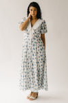 The Einerson Collared Floral Dress in French Blue
