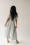 The Einerson Collared Floral Dress in French Blue