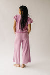 The Allen Mineral Washed Knit Pant in Antique Rose