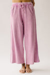 The Allen Mineral Washed Knit Pant in Antique Rose