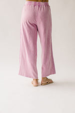 The Allen Mineral Washed Knit Pant in Antique Rose