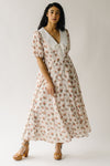 The Einerson Collared Floral Dress in Vintage Rose