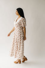 The Einerson Collared Floral Dress in Vintage Rose