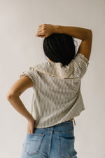 The Ressler Tie Front Blouse in Butter